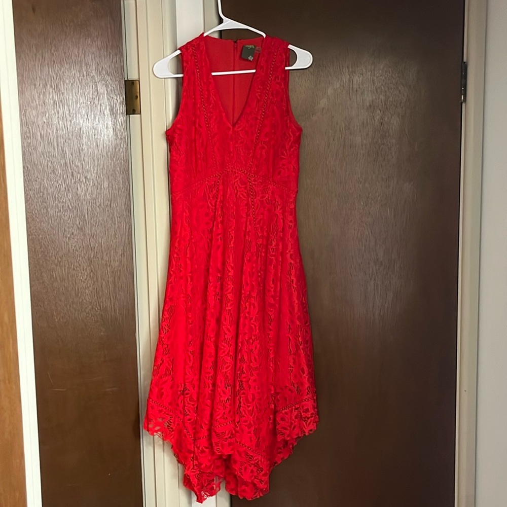 Lacy Red cocktail dress